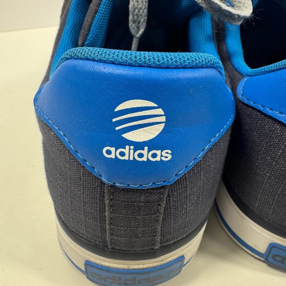adidas Neo Men's‎ Low Top Sneakers Navy Blue Canvas Size 10